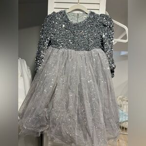 Little girl sparkly evening dress worn once